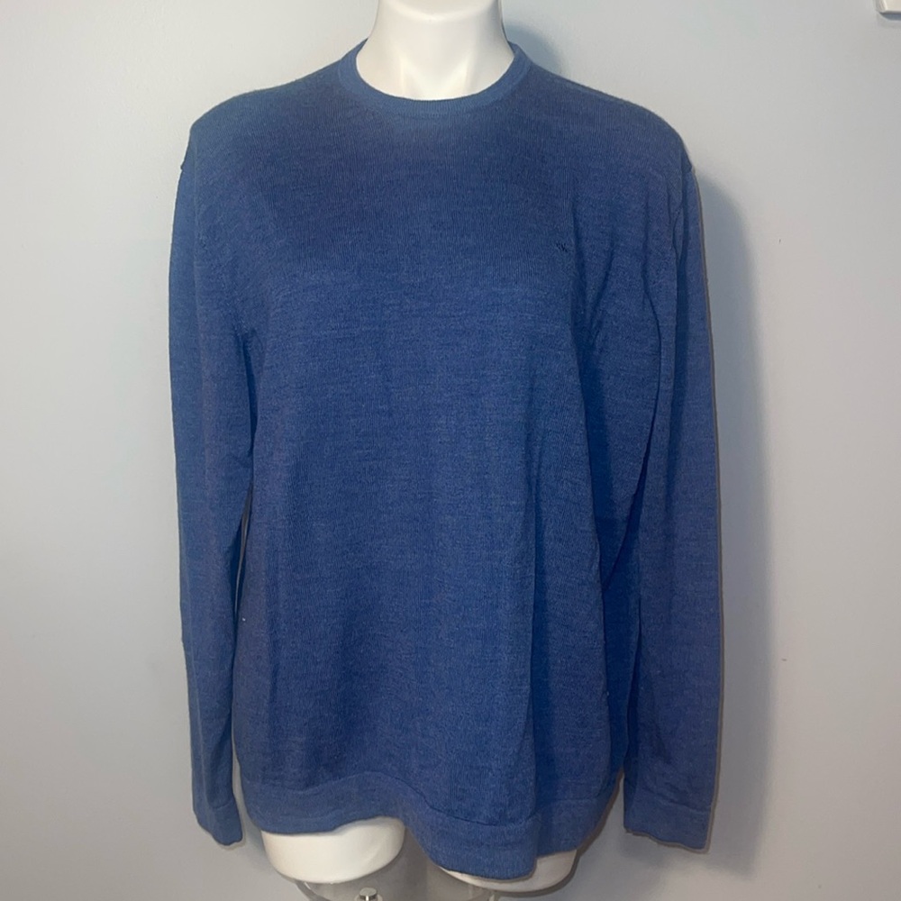 Calvin Klein 100% Italian Merino Wool mens crewneck sweater. Size XL.